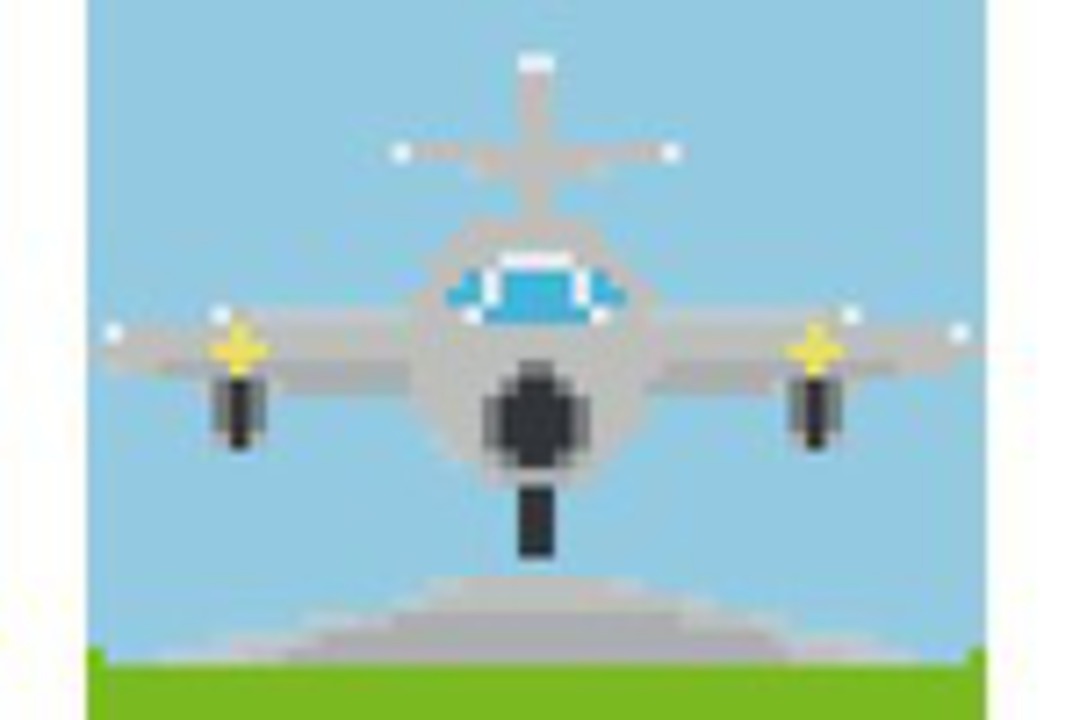 Plane One [1] Baseplate PixelHobby Mini-mosaic Art Kit image 0